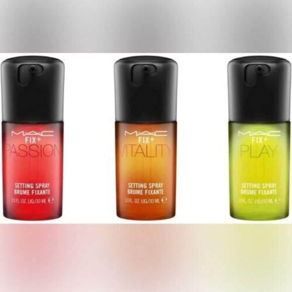 MAC Cosmetics Setting spray Good Vibes Fix+ Kit set of 3 nwt - Picture 1 of 7